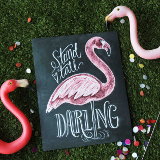 Stand Tall, Darling! Flamingo Print Collab with Where the Styled Things Are Stand Tall, Darling! Flamingo Print Collab with Where the Styled Things Are