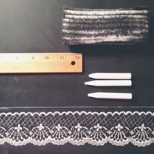 Behind the Scenes: Hand drawn lace print Behind the Scenes: Hand drawn lace print
