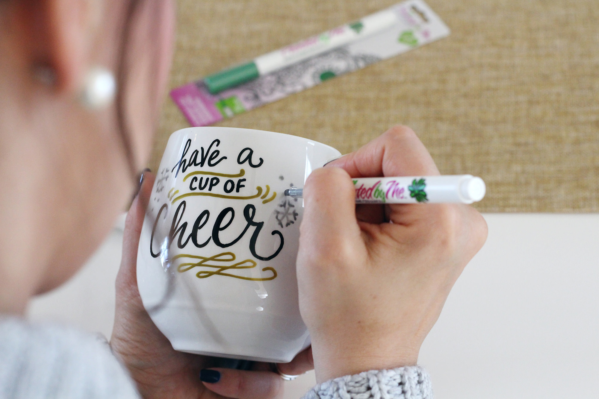 DIY Painted Coffee Mugs - Meatloaf and Melodrama