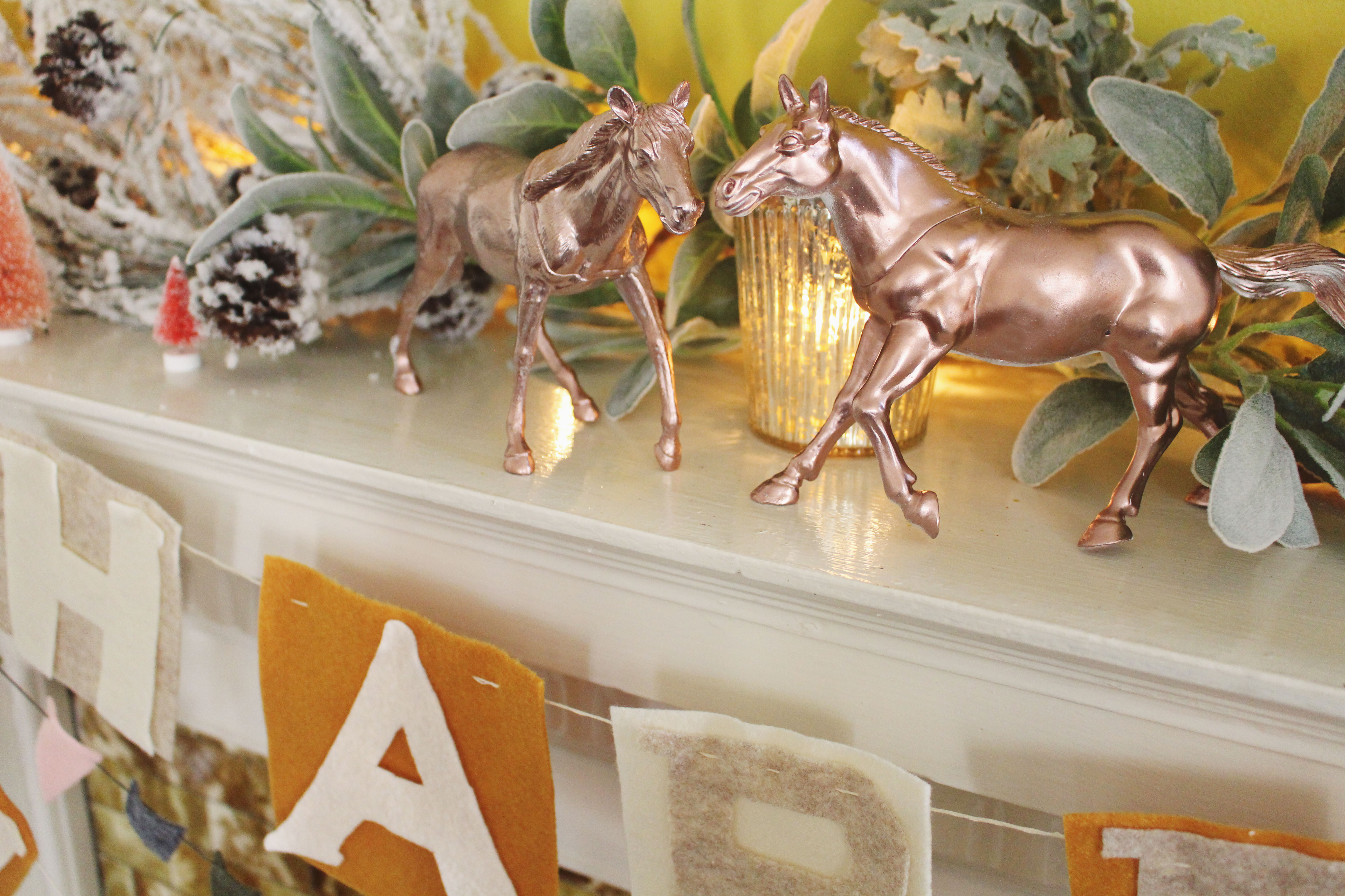 DIY Gilded Plastic Animals - Lily & Val Living