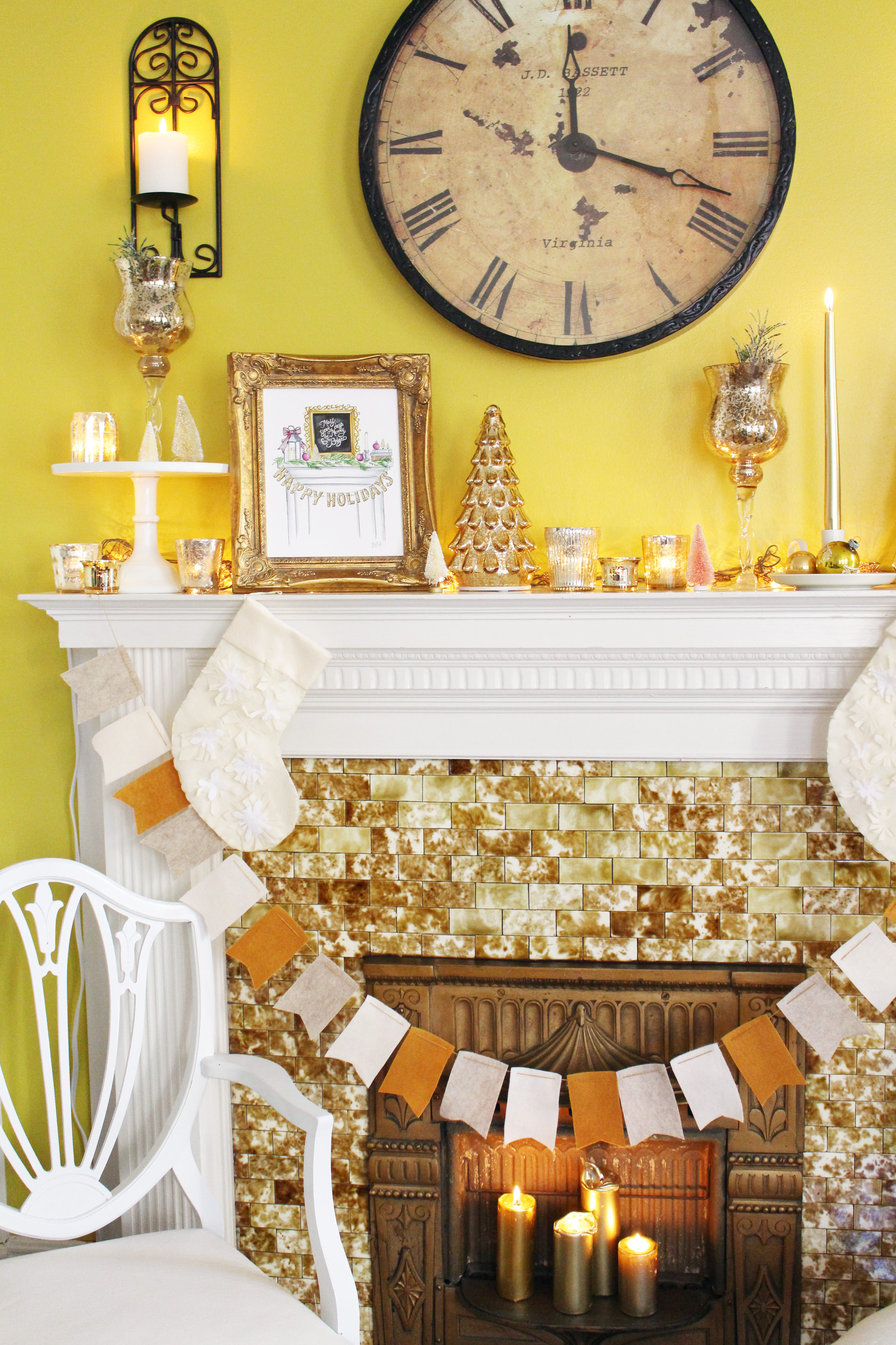 Holiday mantel styling tips from a professional stylist