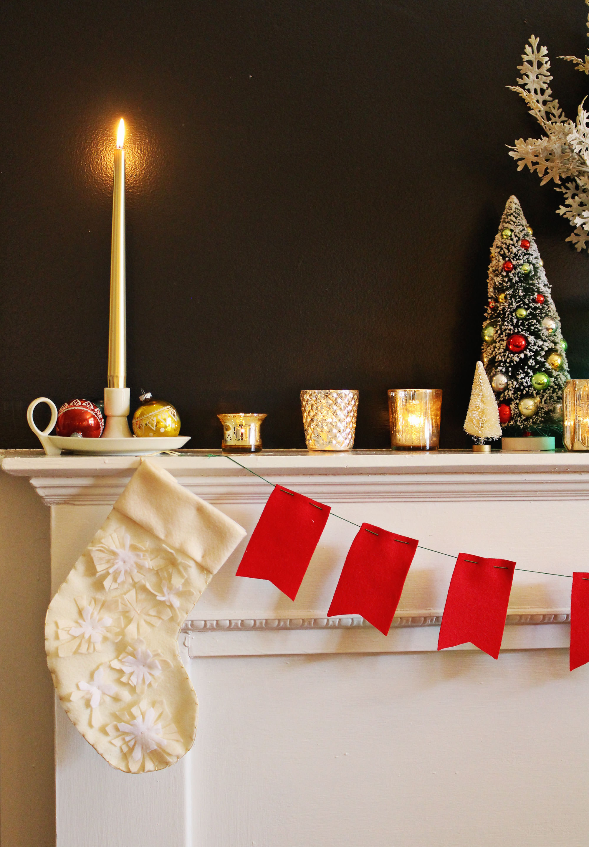 Holiday Mantel Decorating Ideas on Lily & Val Living