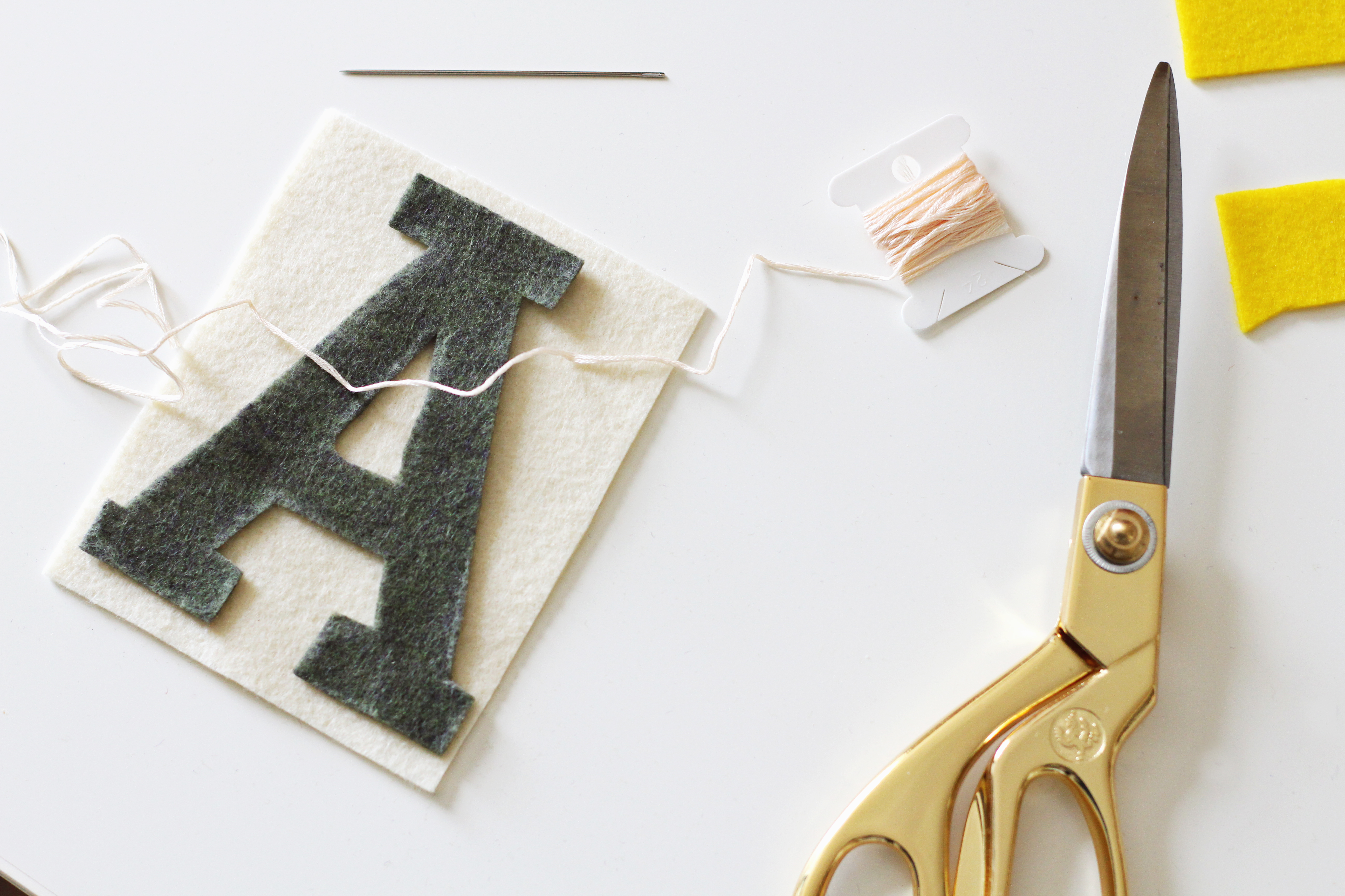 DIY felt letter banner how-to