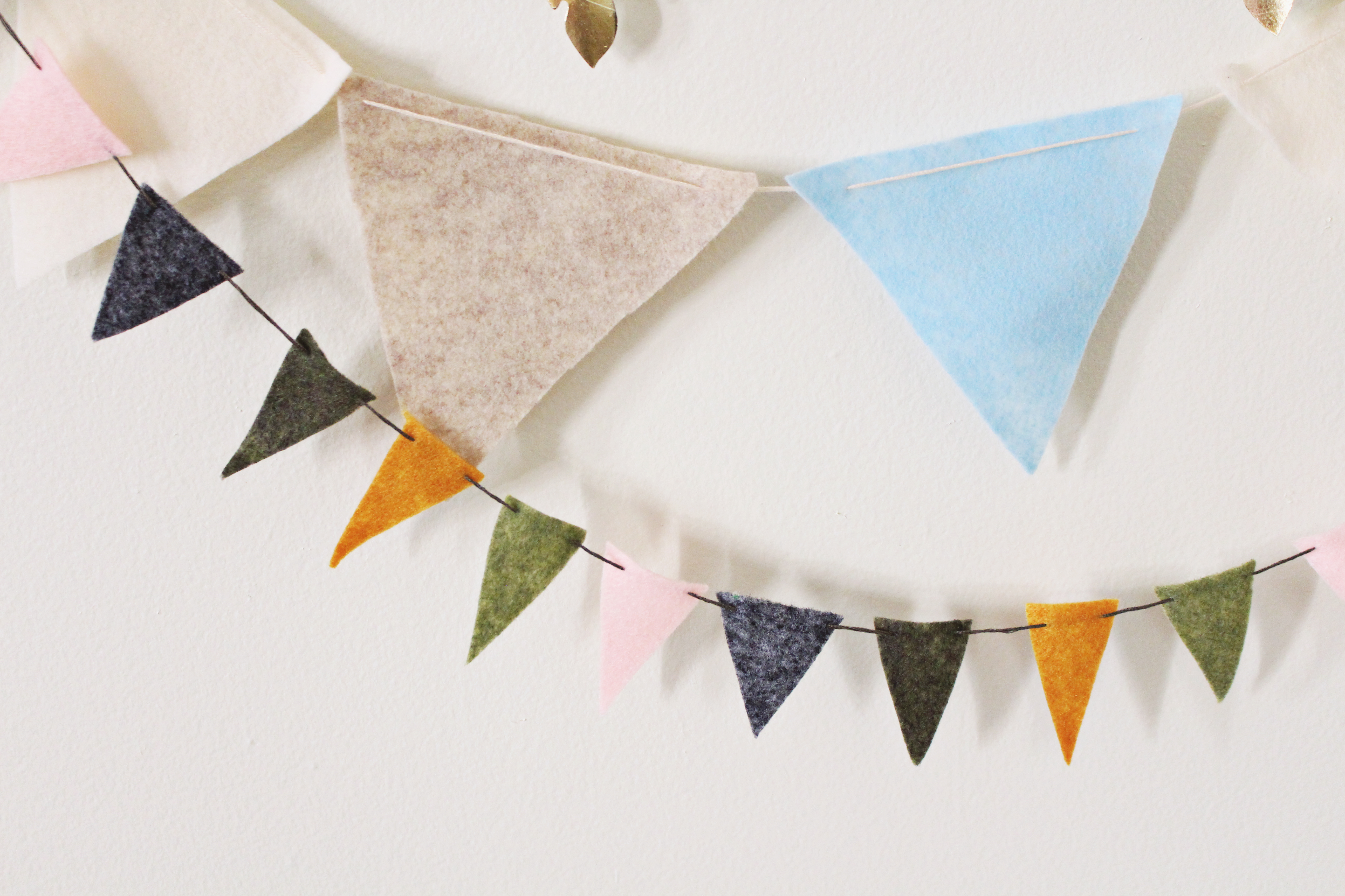 DIY felt pennant banners