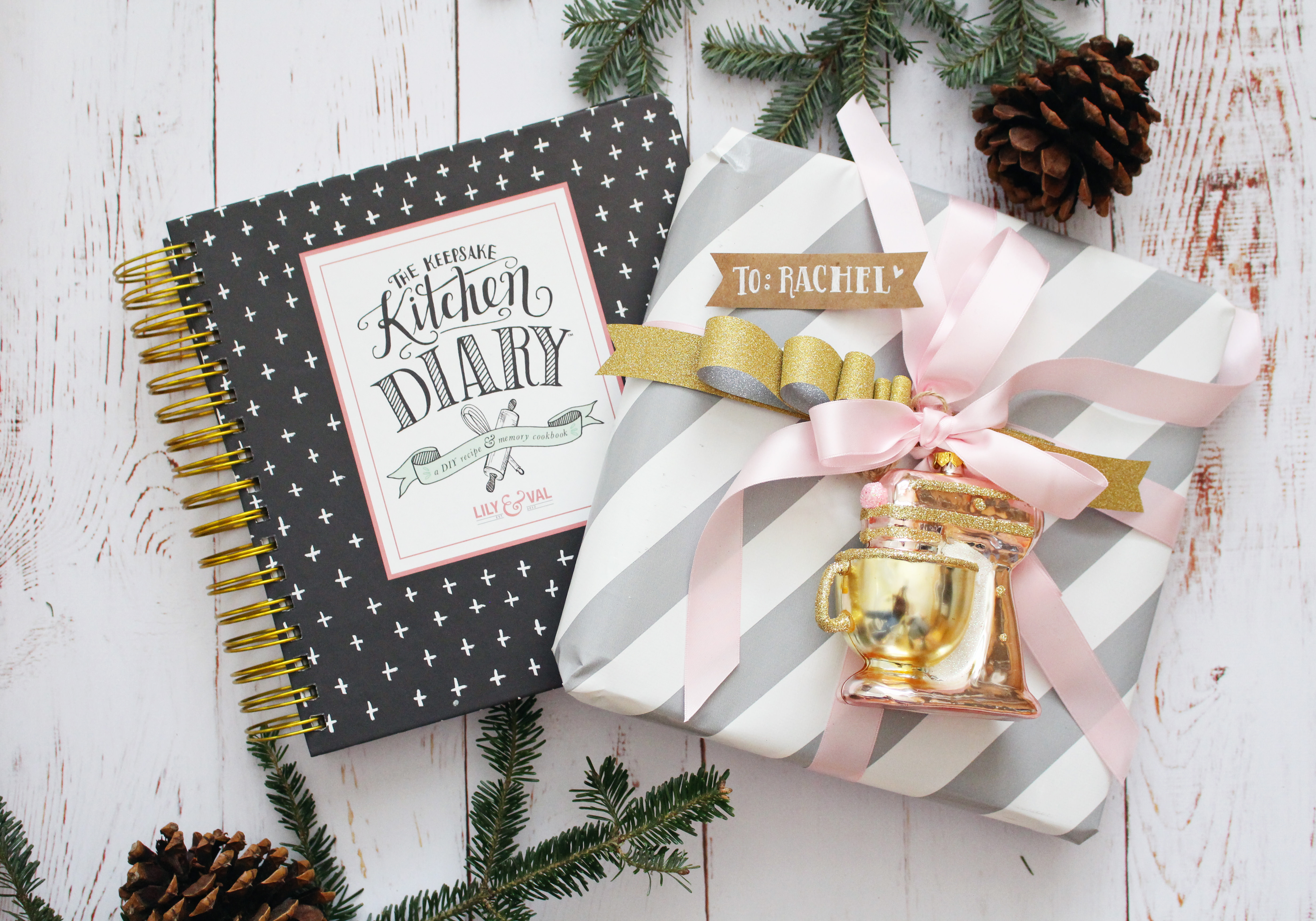 Pretty wrapping ideas for your Keepsake Kitchen Diary by Lily & Val
