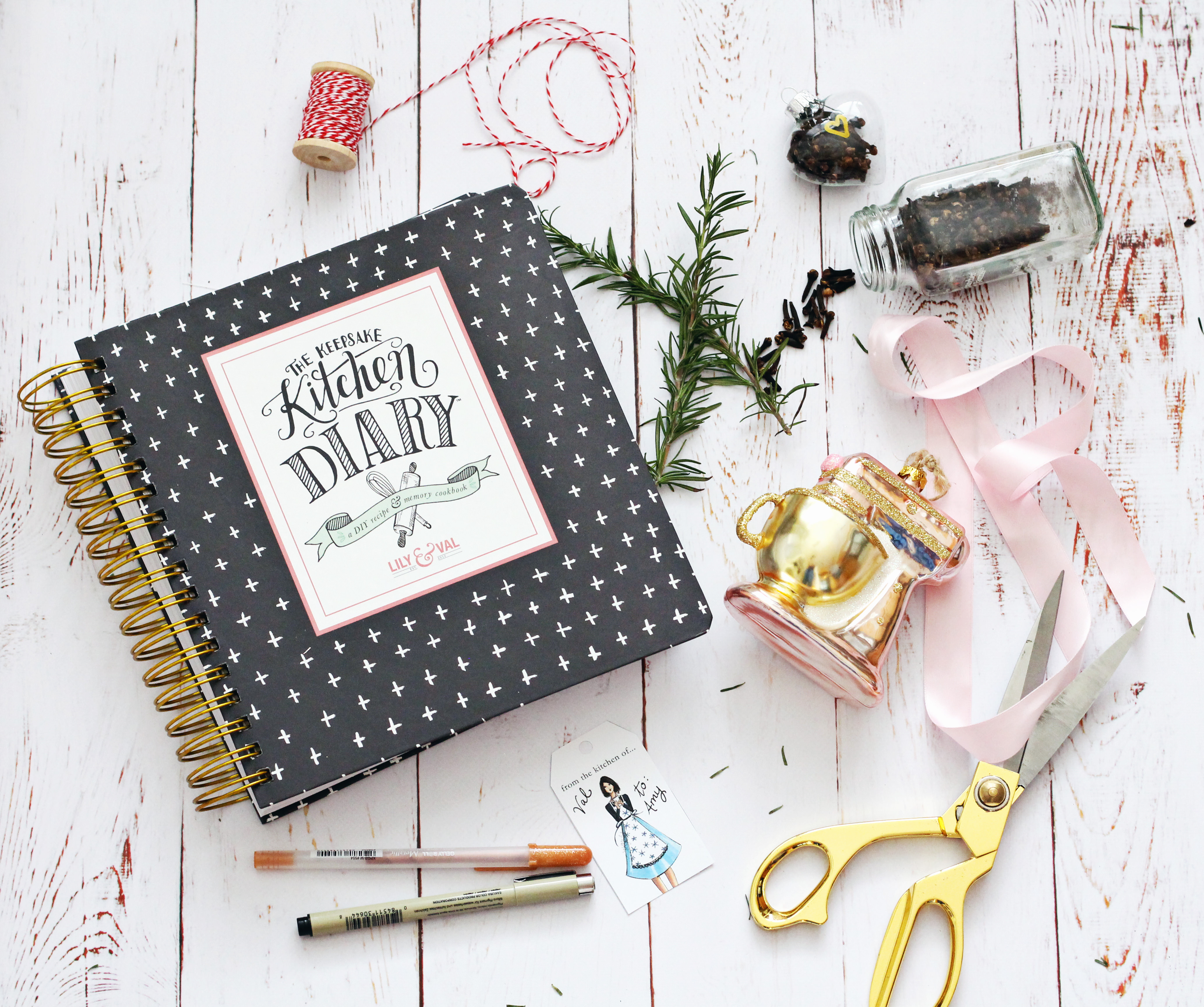Ideas for wrapping your Keepsake Kitchen diary for the holidays
