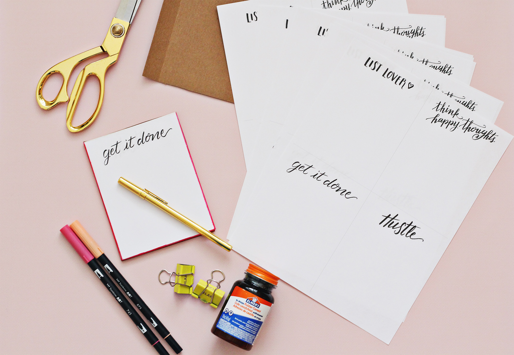 DIY notepads make a perfect last minute stocking stuffer