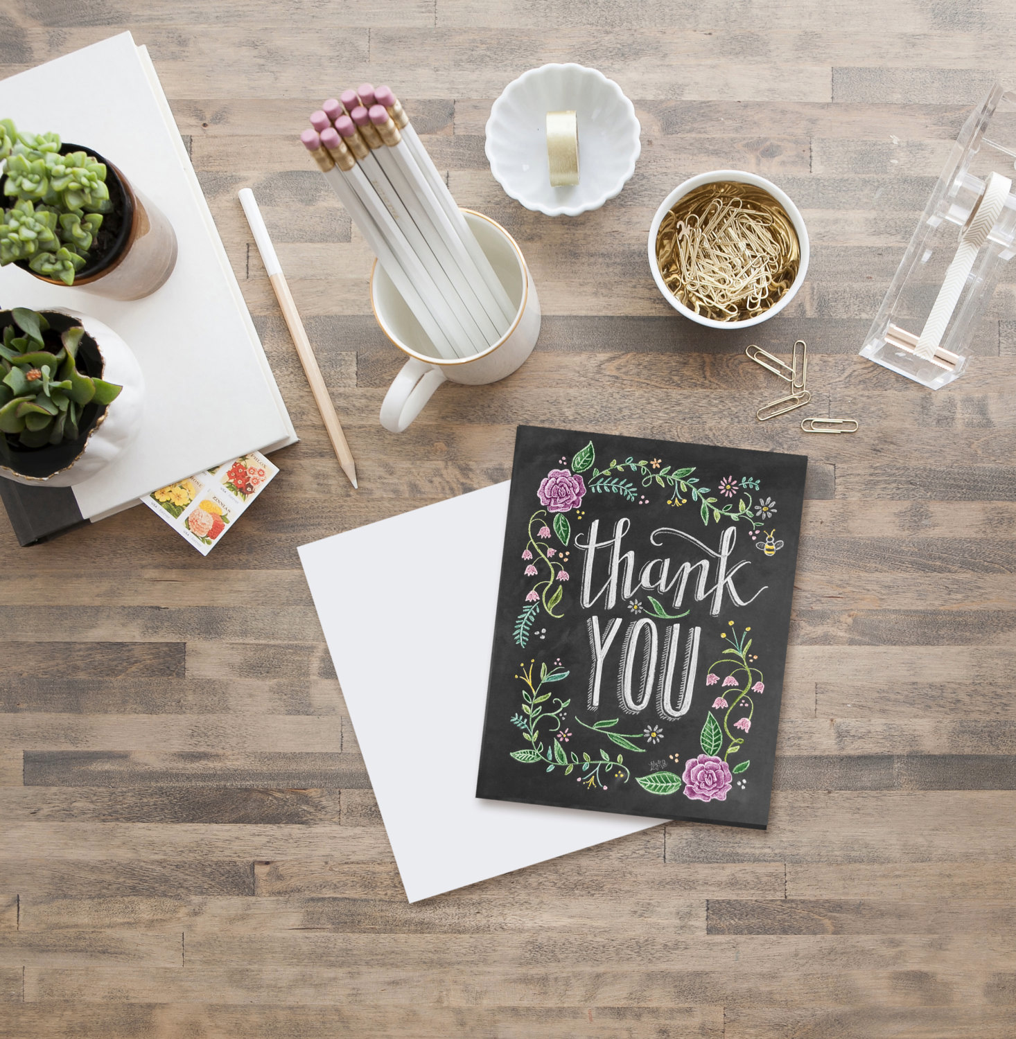Floral Thank You Card by Lily & Val