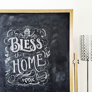 Chalk Art Behind The Scenes: Bless This Home Chalk Art Behind The Scenes: Bless This Home