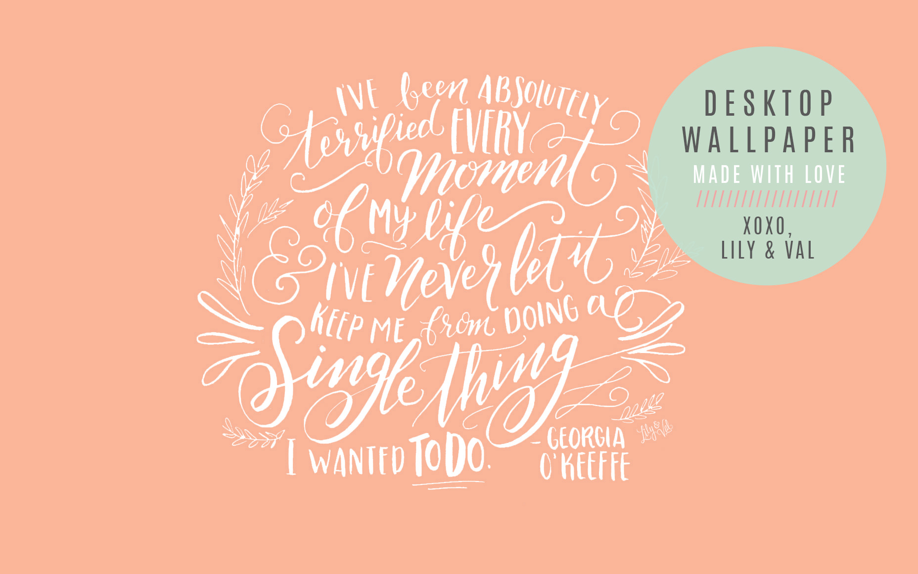 January's FREE Desktop & iPhone Wallpaper - Lily & Val Living