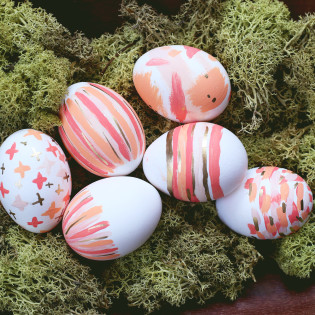 Brushstroke Easter Egg DIY Brushstroke Easter Egg DIY