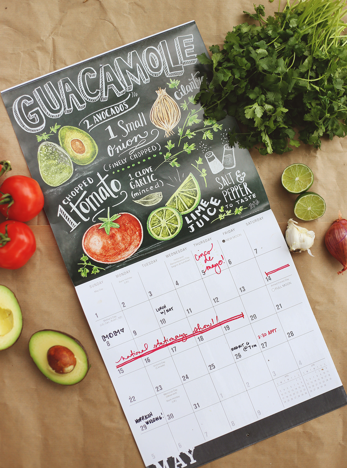 Try our perfect guacamole recipe from our 2016 Recipe Calendar! To kick things up a notch, see our three ways to make your guacamole extra delicious!