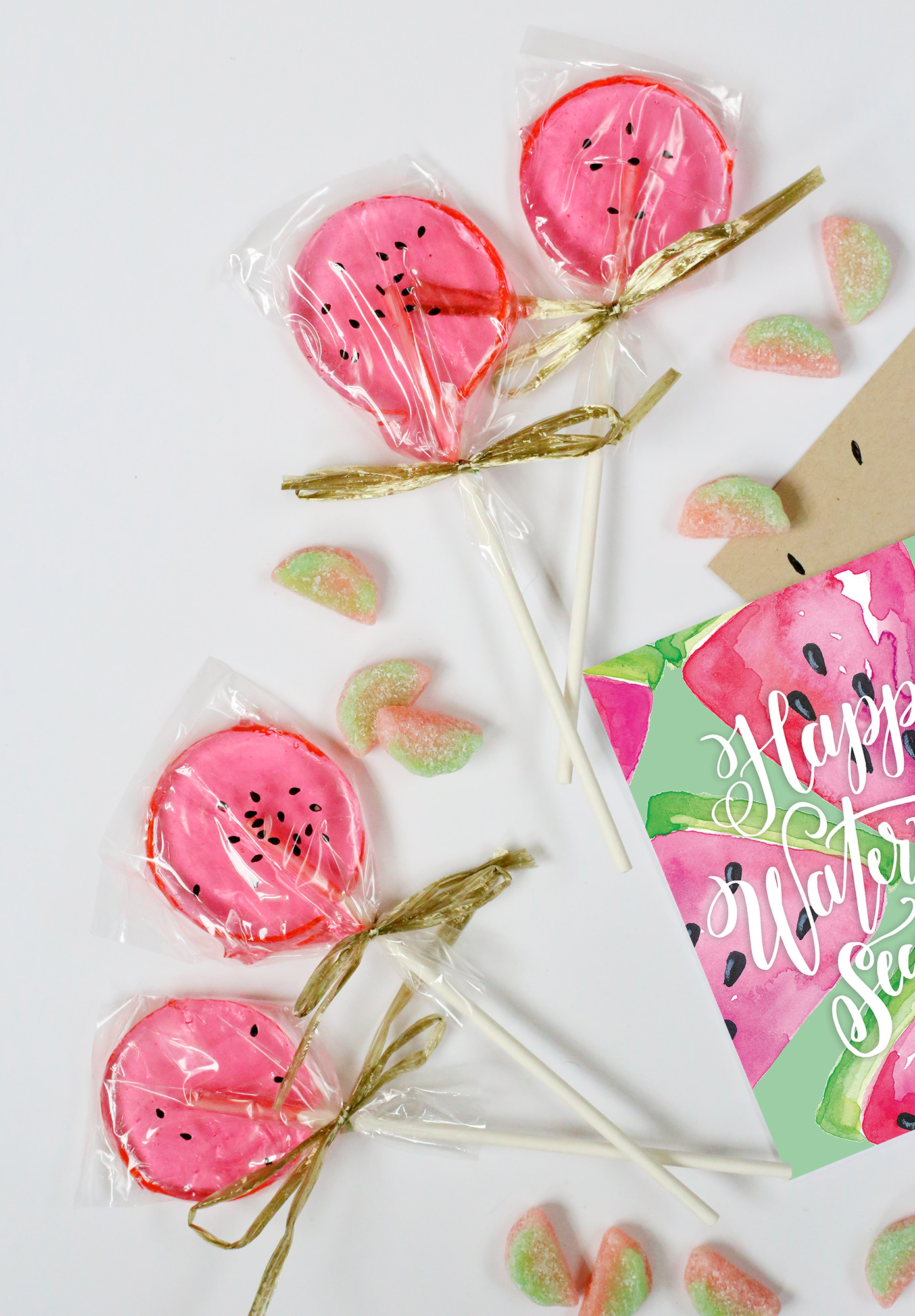 A Watermelon - themed happy mail package via Lily & Val Living - perfect summertime mail!