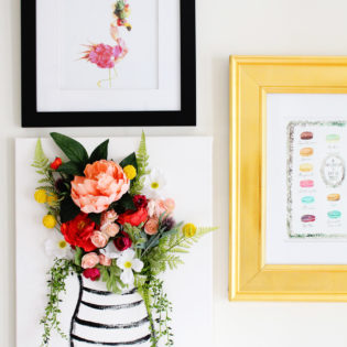 DIY 3-D Flower Canvas Art – Part 1 DIY 3-D Flower Canvas Art – Part 1