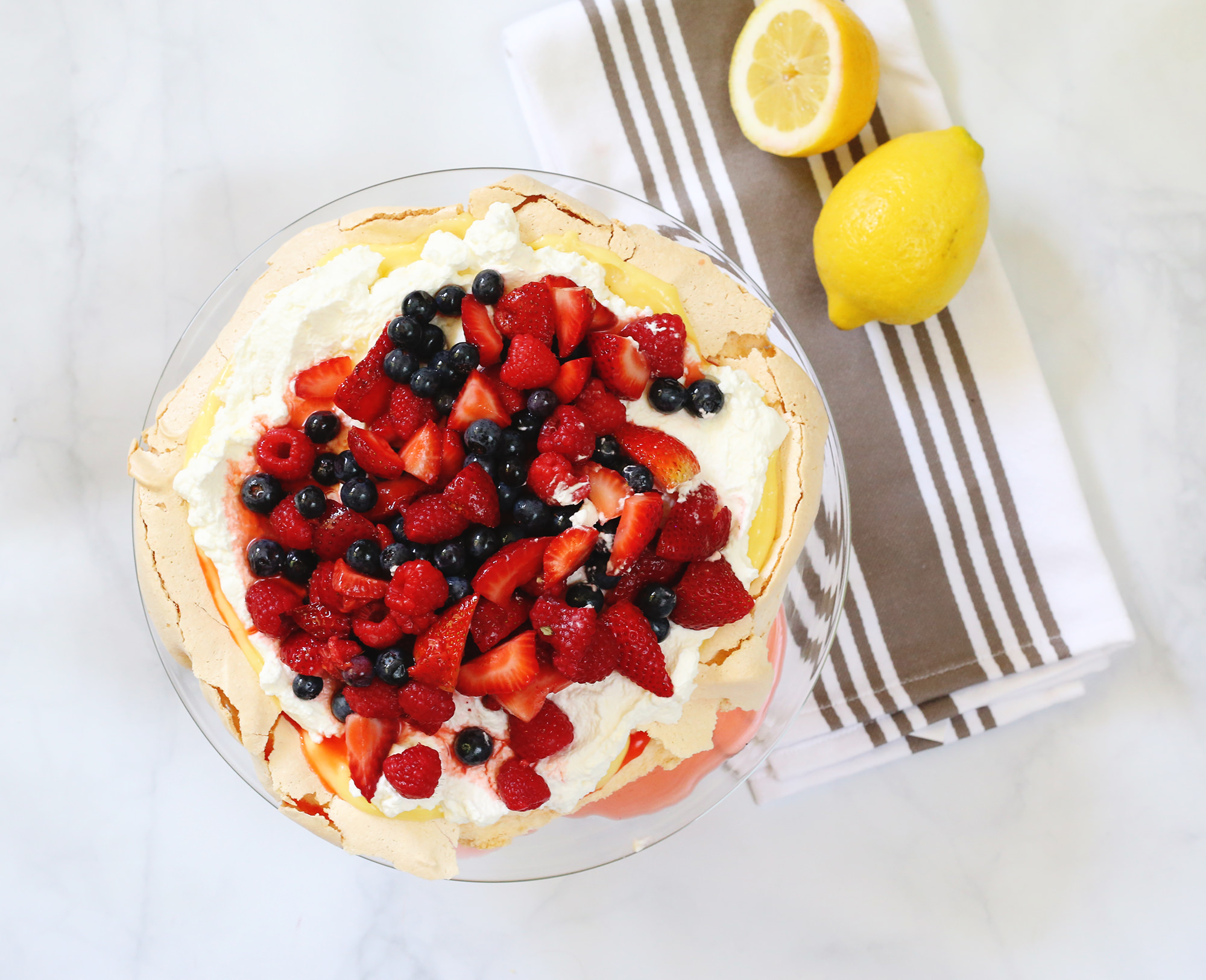 Ina Garten's delicious summer pavlova recipe brought to life via Lily & Val Living