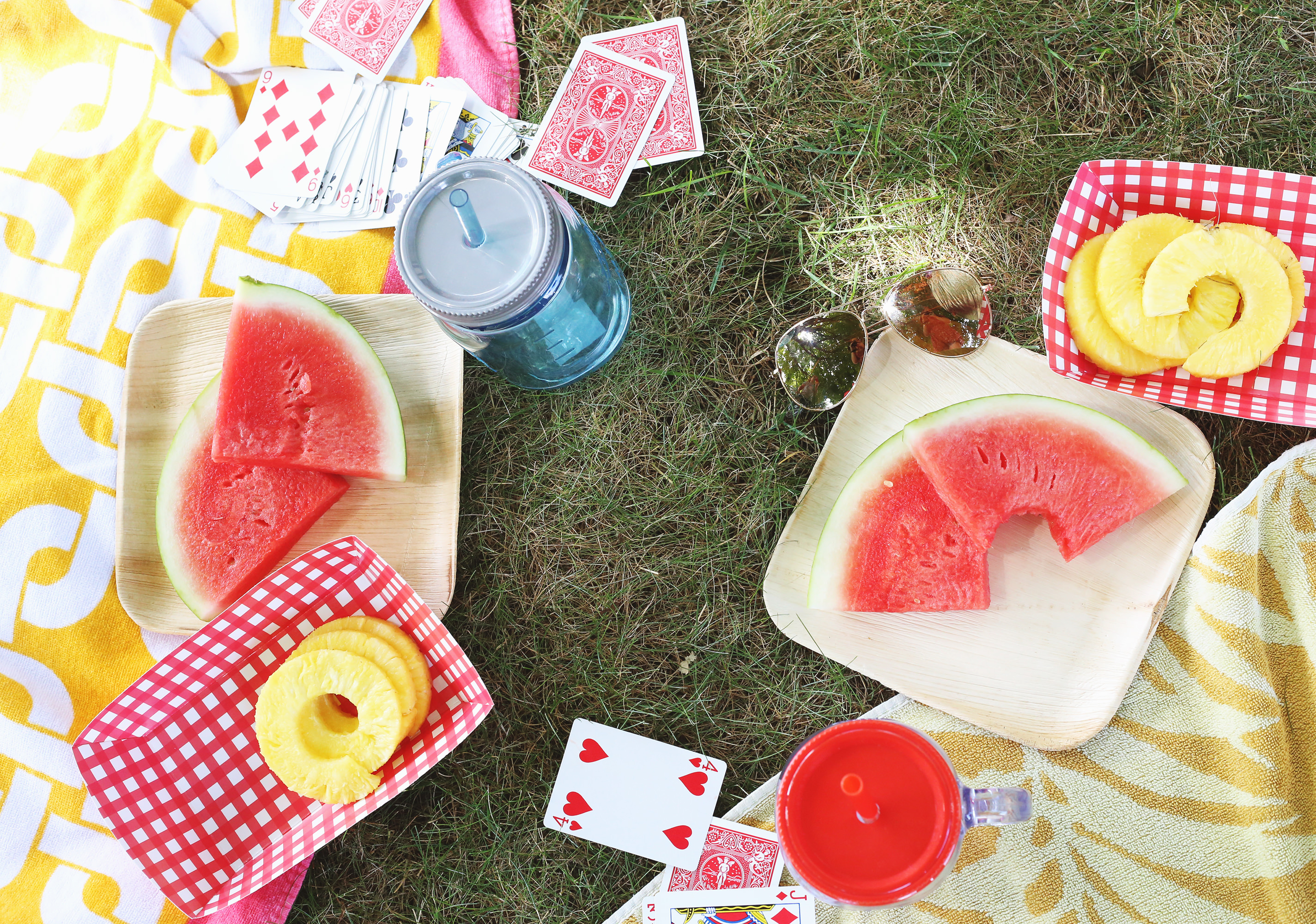 For August's Happy Mail theme, we're taking it outside! Perfect picnic ideas via Lily & Val Living!