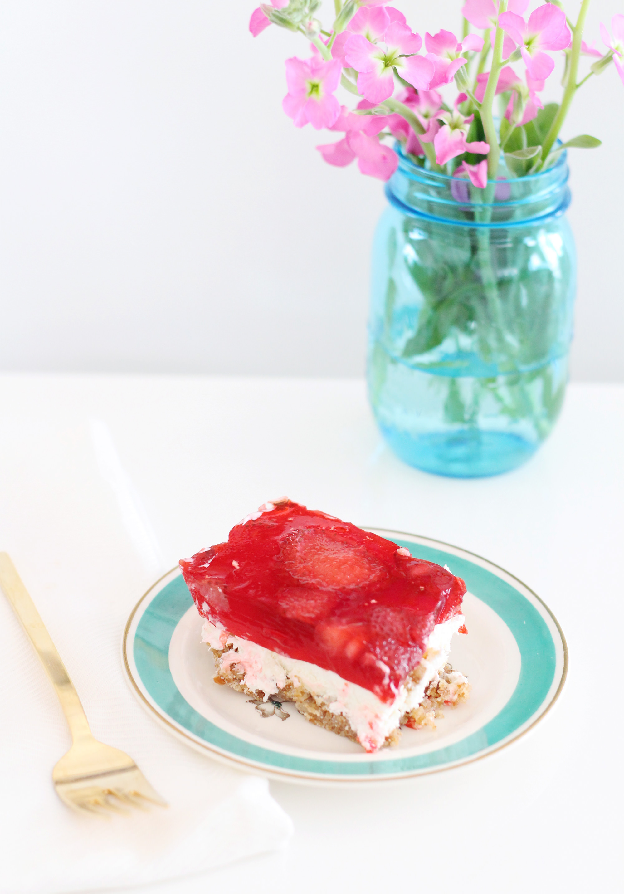 Strawberry Pretzel dessert is a crowd pleaser for summer picnics