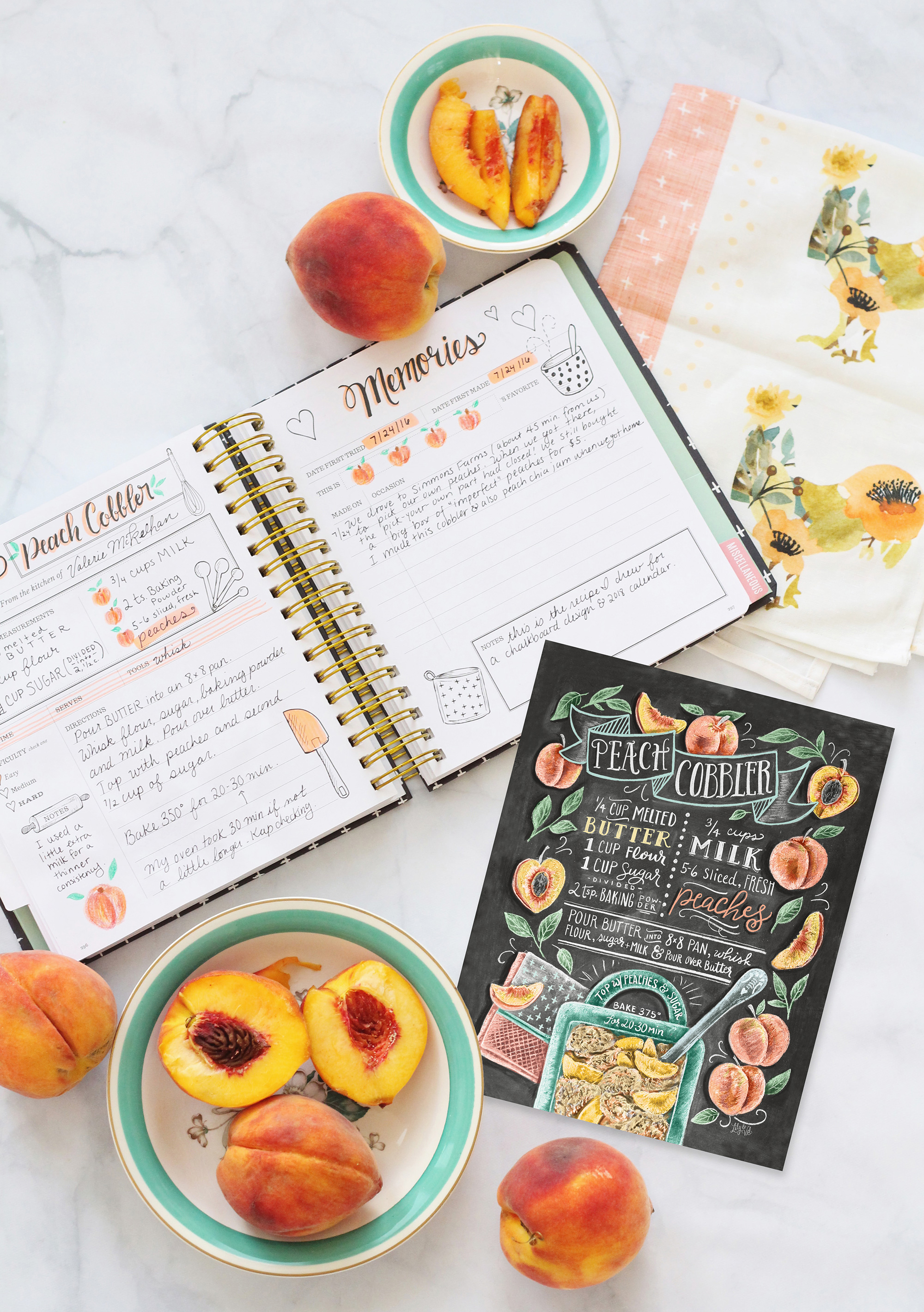 The Keepsake Kitchen Diary allows you to record your special recipes alongside the stories behind the recipes. Pair it with a Lily & Val recipe art print for a beautiful, thoughtful gift for the cook in your life!