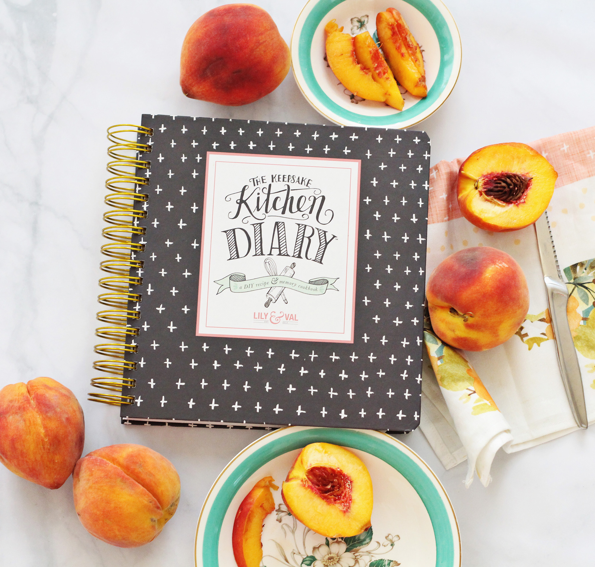The Keepsake Kitchen Diary allows you to record your special recipes alongside the stories behind the recipes. Pair it with a Lily & Val recipe art print for a beautiful, thoughtful gift for the baker in your life!