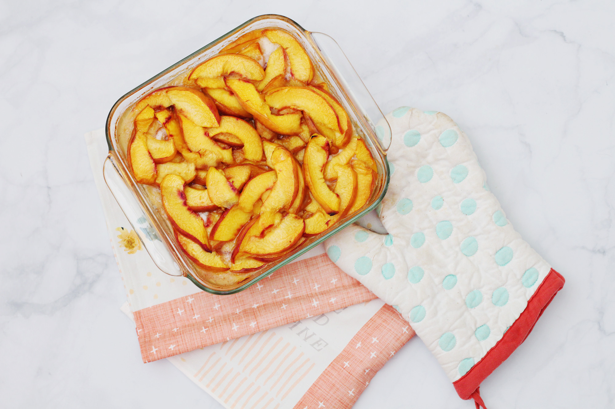 Peach cobbler recipe on Lily & Val Living