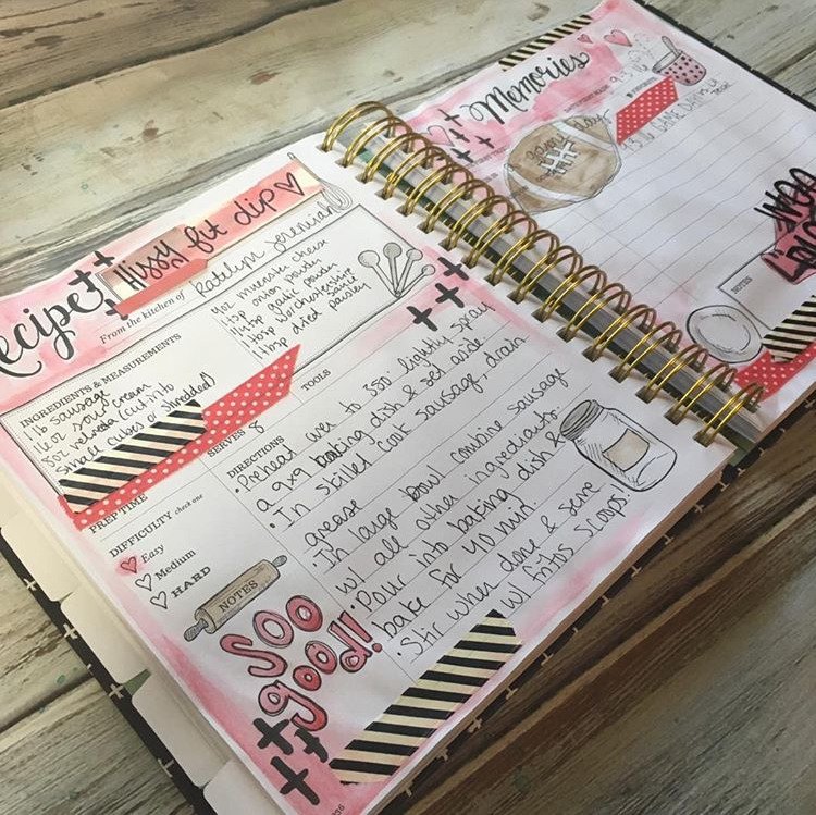 The Keepsake Kitchen Diary allows you to get creative and add a personal touch to your recipe keeping! Record recipes and journal memories on each spread. 