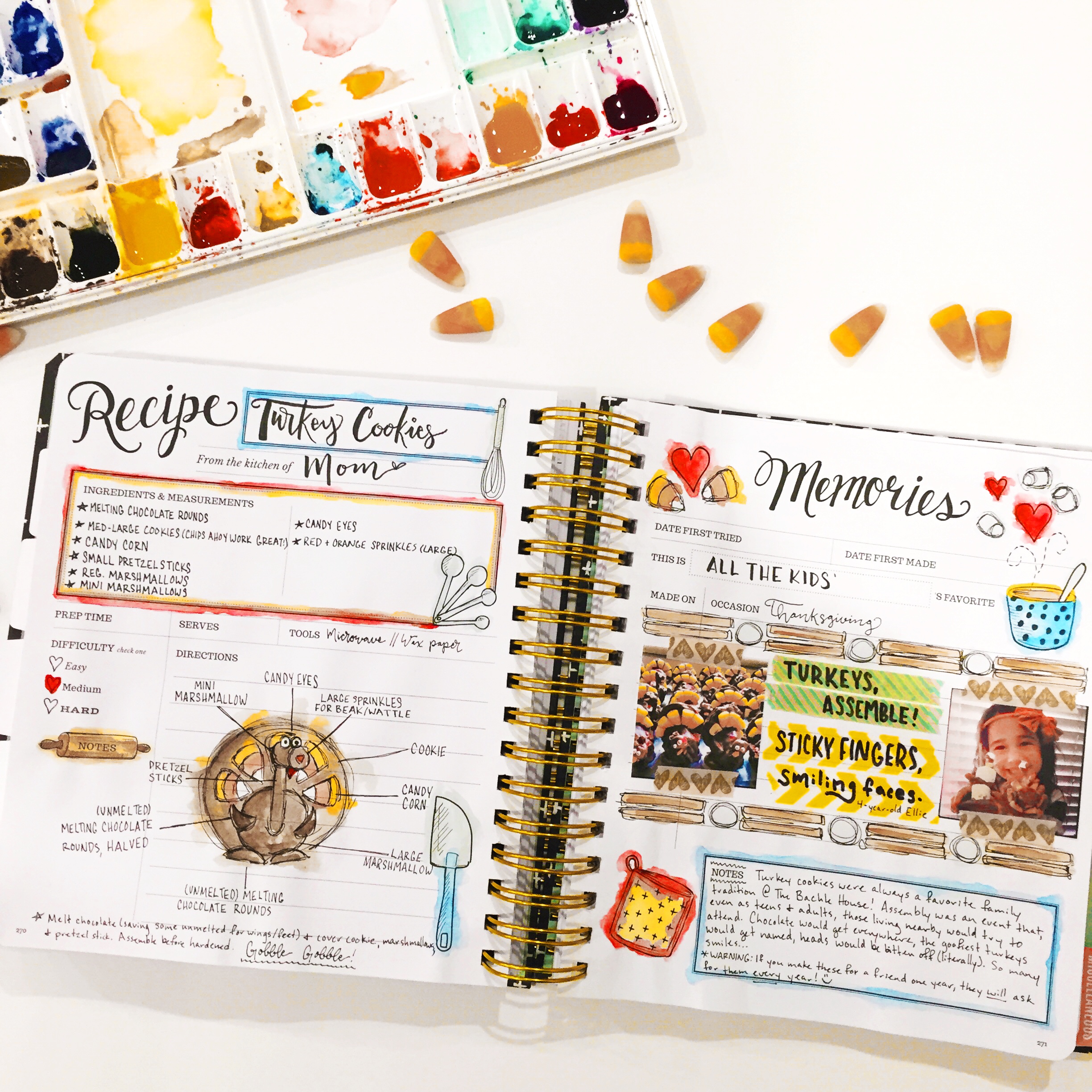 The Keepsake Kitchen Diary is a DIY recipe book for those looking to add some nostalgia to their recipe books.