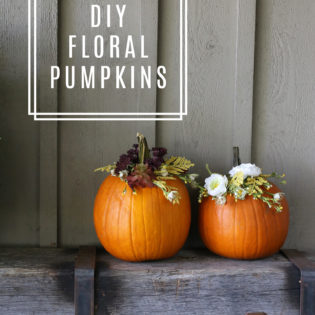DIY Floral Pumpkin Arrangements DIY Floral Pumpkin Arrangements
