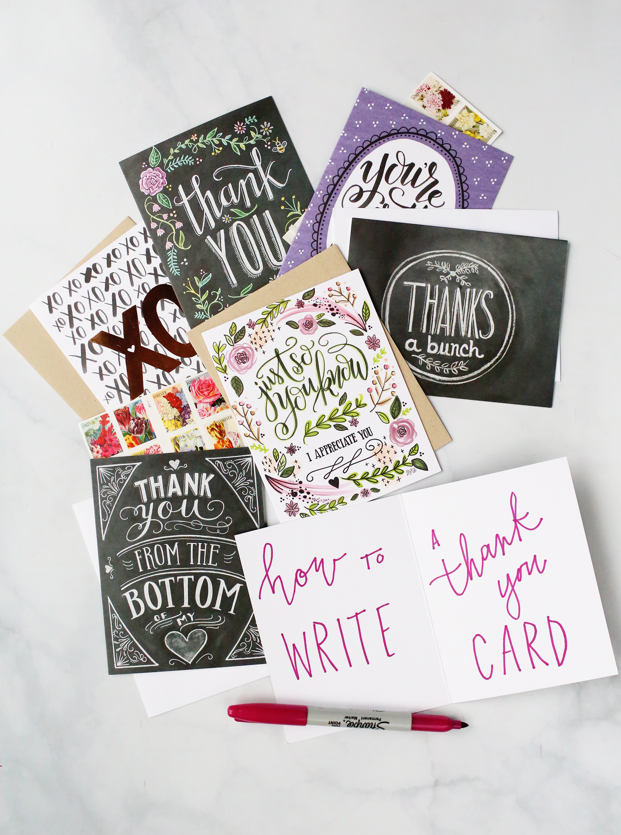 Writing 'Thank You' notes are a great way to count your blessings! How to write a 'thank you' on Lily & Val Living