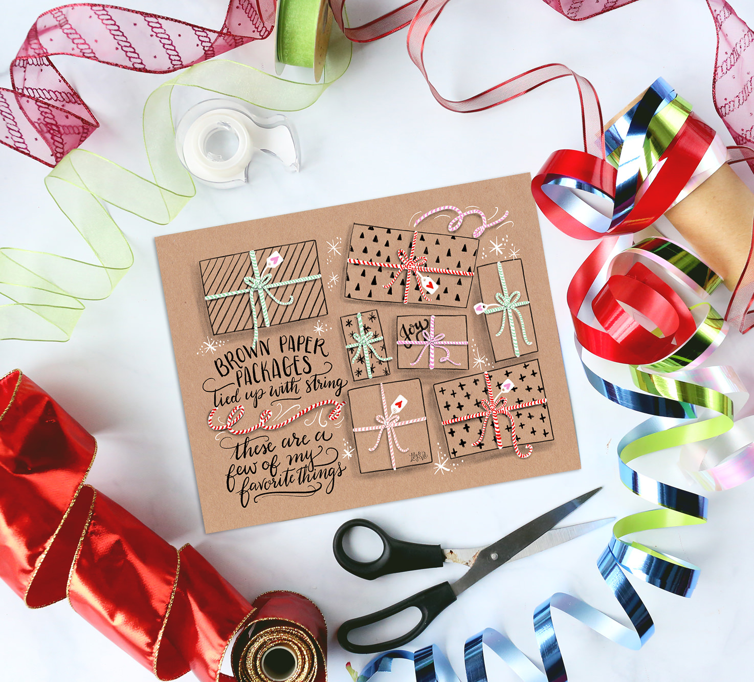 Brown Paper Packages Simple, Beautiful Christmas Wrapping - Domestically  Speaking