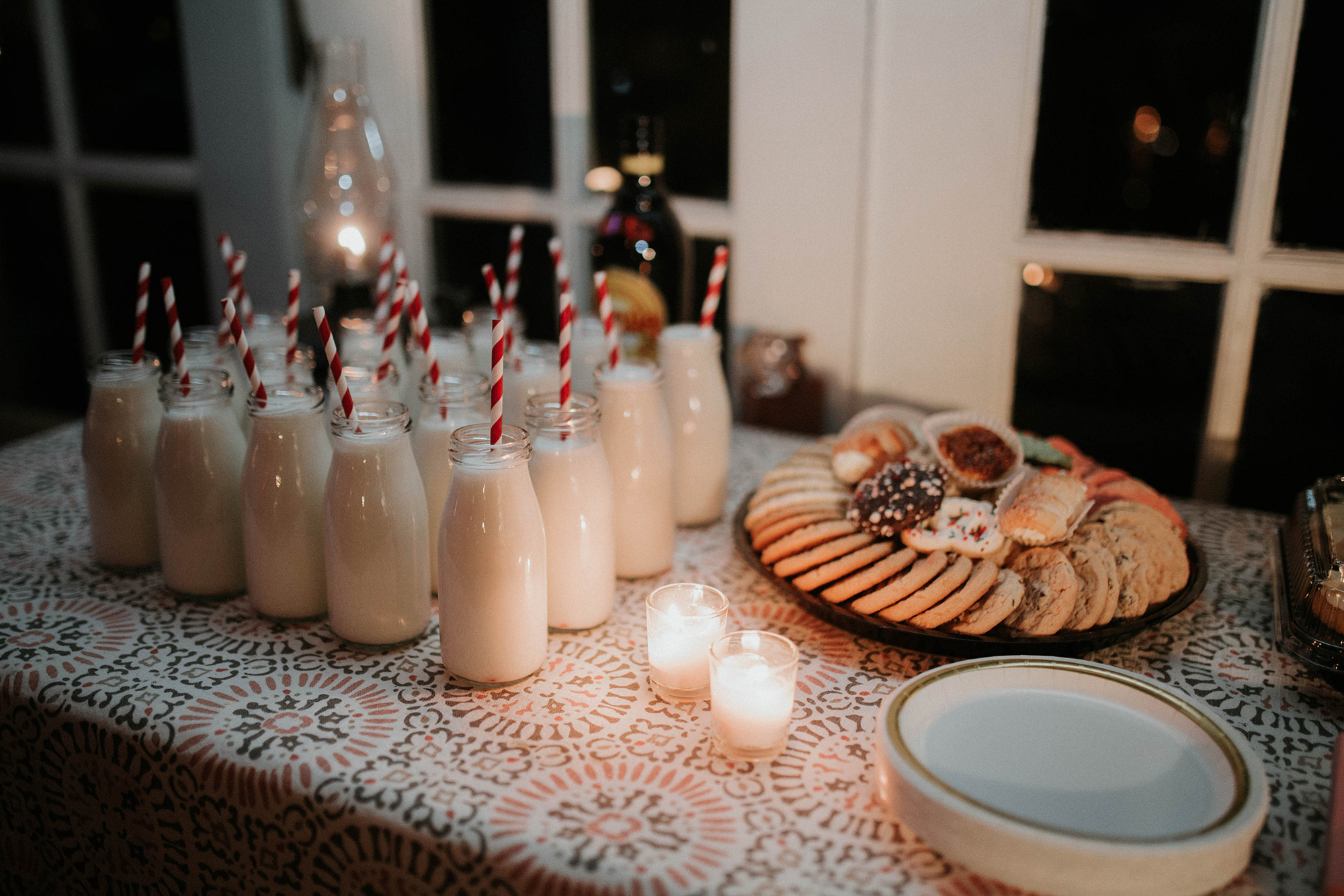 Nostalgic milk and cookies dessert