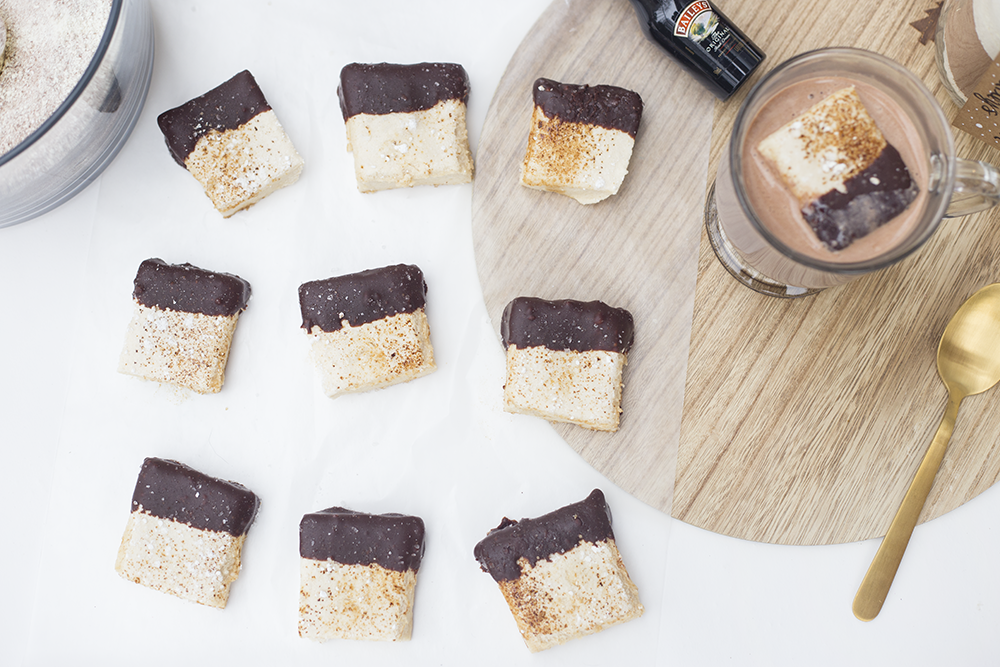 Homemade Espresso Marshmallows! (Creamy hot cocoa recipe, too!)