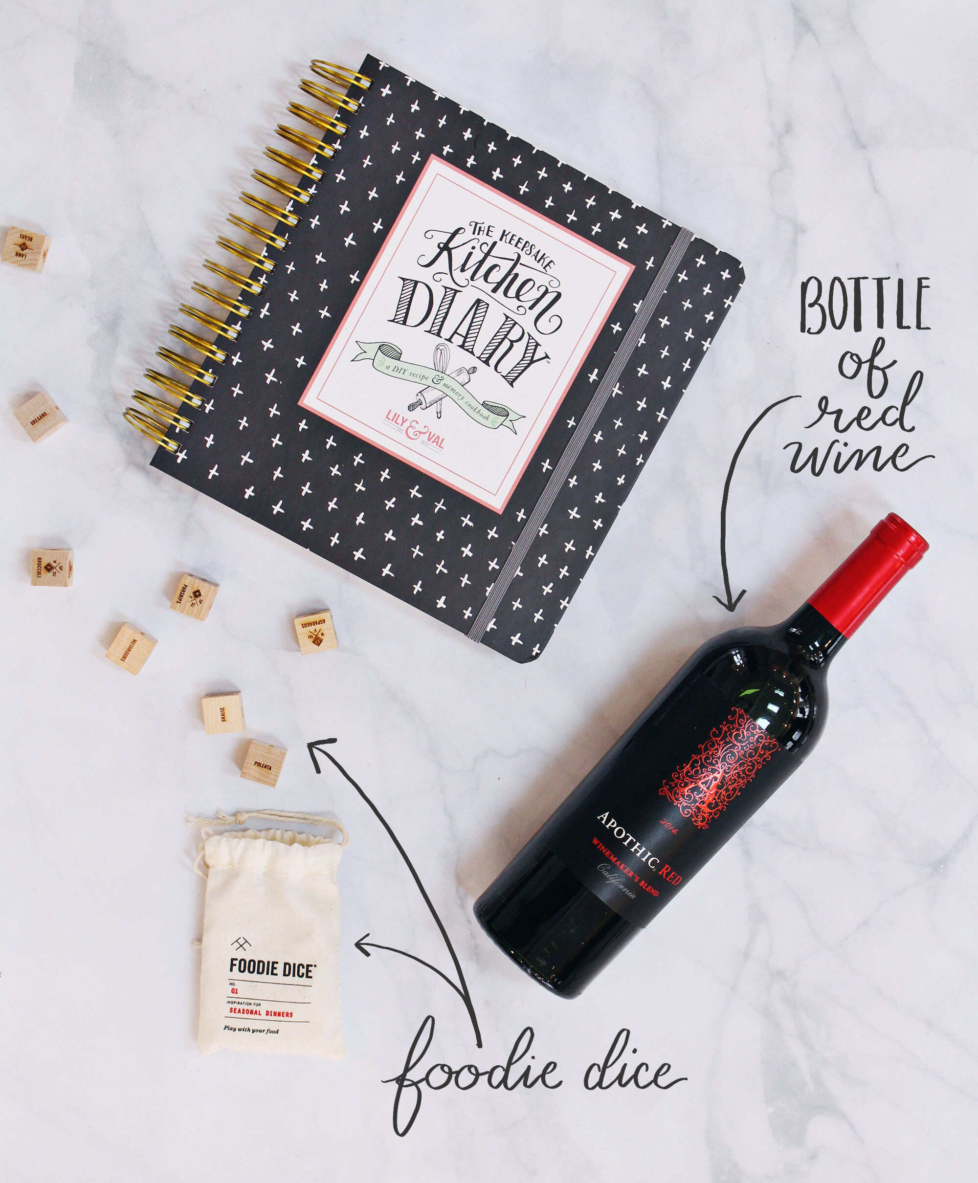 For the new couple, give them a gift of a night in. Using Foodie Dice & The Keepsake Kitchen Diary, they can create new recipes and memories to last forever.