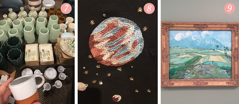 New beautiful items available at Lily & Val flagship store, cross-stitch Jupiter planet sweatshirt, Vincent Van Gogh painting at Carnegie Museum of Art