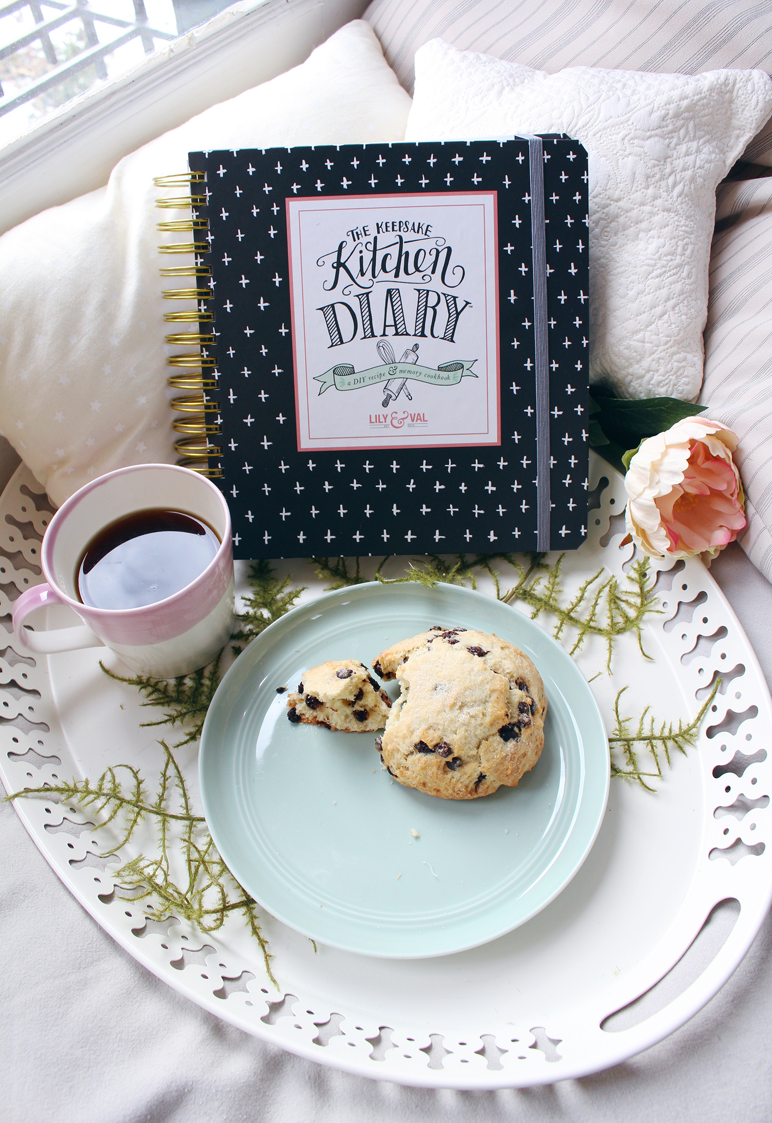 The Keepsake Kitchen Diary is an heirloom recipe keeper and journal with room to record recipes along with the memories that coincide with them