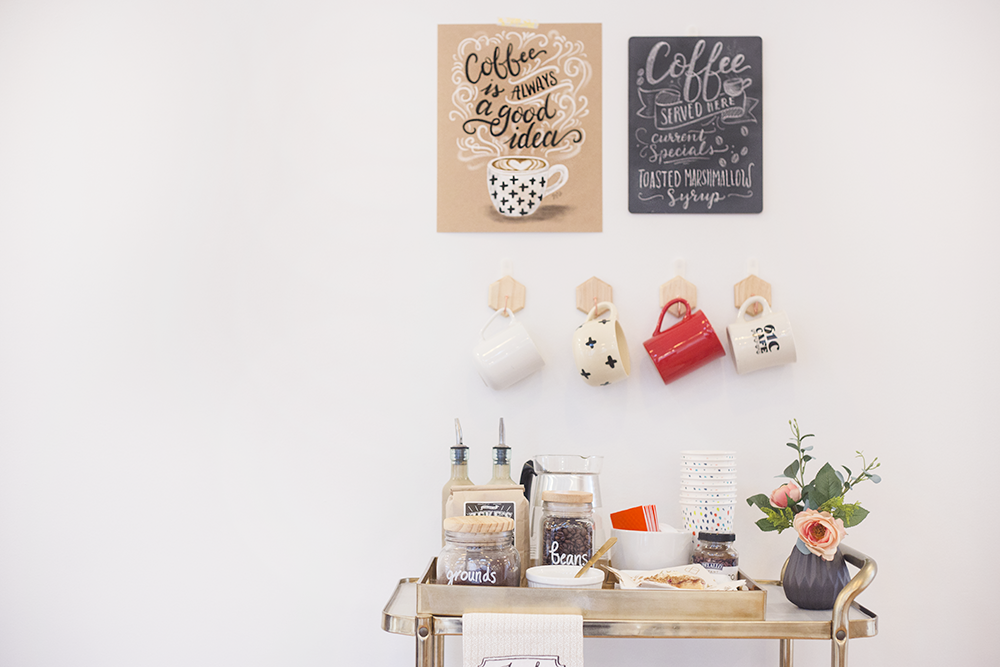 How to make a coffee bar | DIY coffee bar | DIY coffee cart 