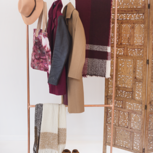 Make Your Own DIY Copper Garment Rack Make Your Own DIY Copper Garment Rack