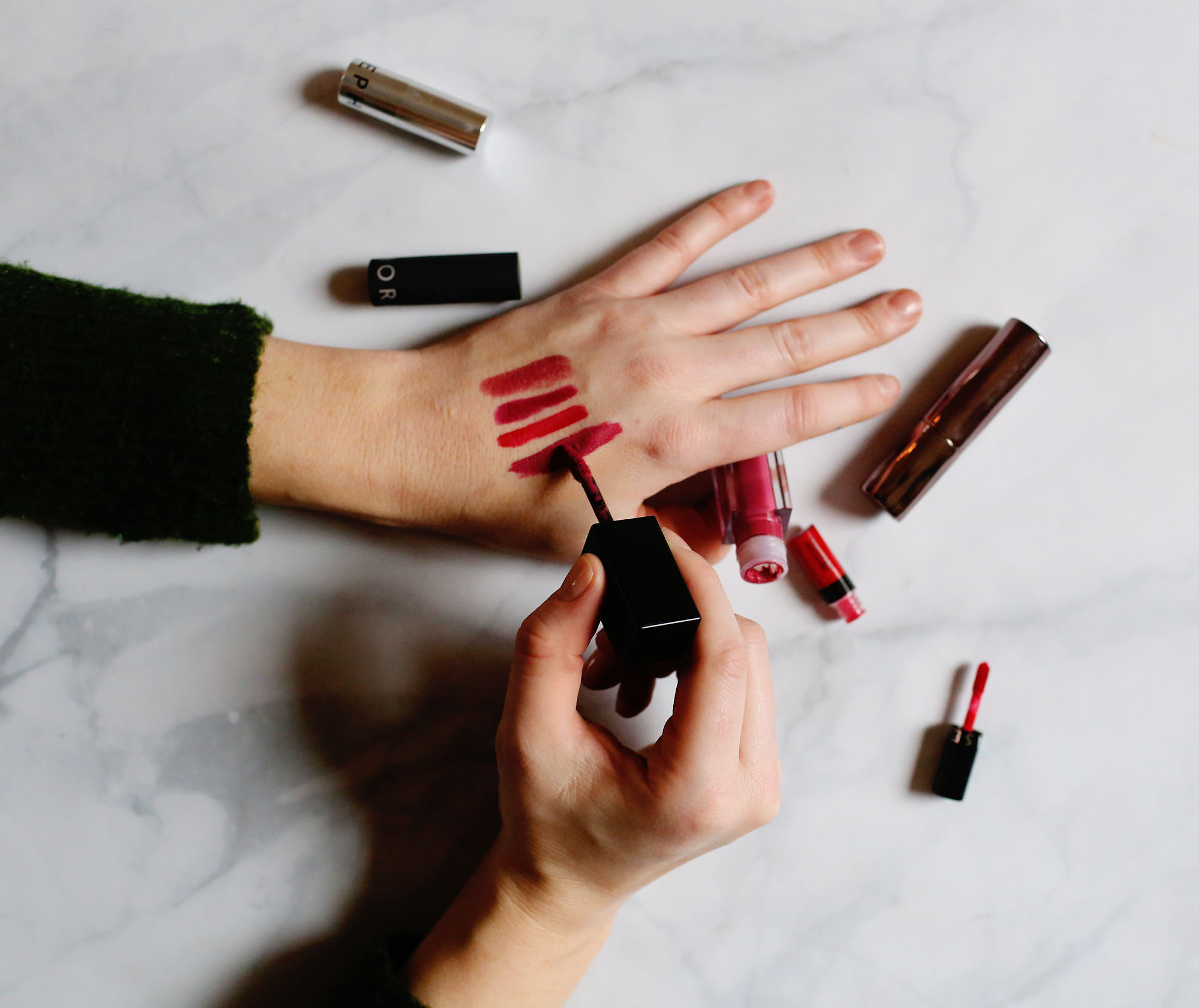 How a bold lip can beat the Winter Blues via Lily & Val Living