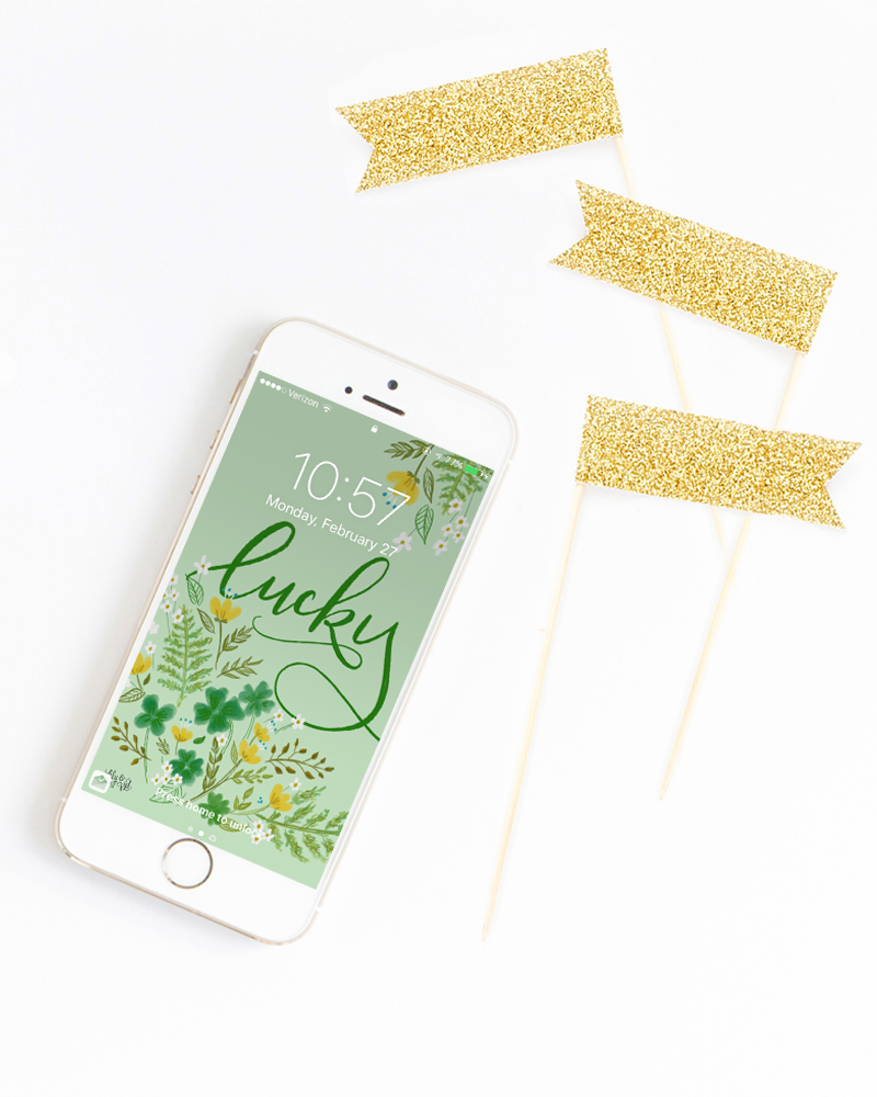 March free download - iphone wallpaper, hand lettered and drawn by Valerie McKeehan