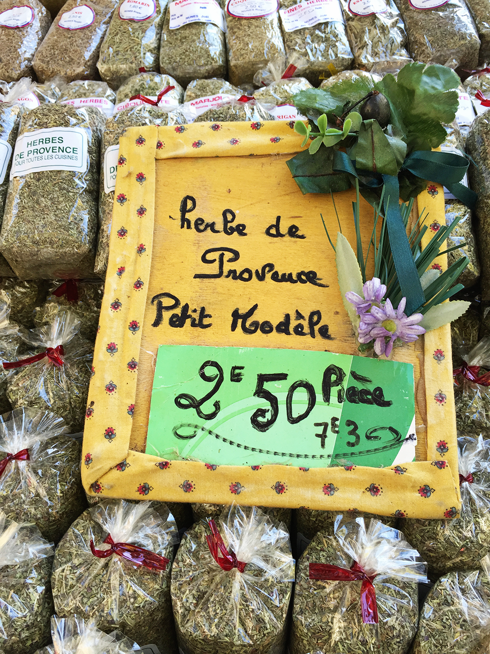 Herbs de Provence at a Farmers Market in France