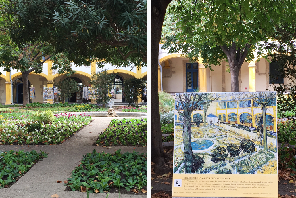 Le Jardin De La Maison De Sante a Arles. An ode to Vincent Van Gogh as part of the 2017 Lily & Val Spring Print Collection