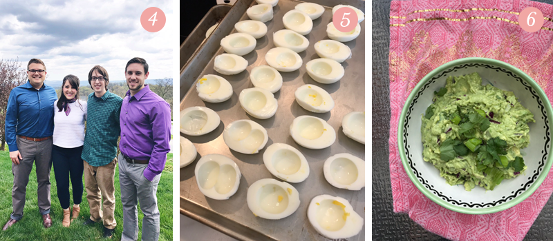 Lily & Val Presents: Pretty Ordinary Friday #48 shares Valerie McKeehan family picture, Easter food favorite of deviled eggs, home made guacamole
