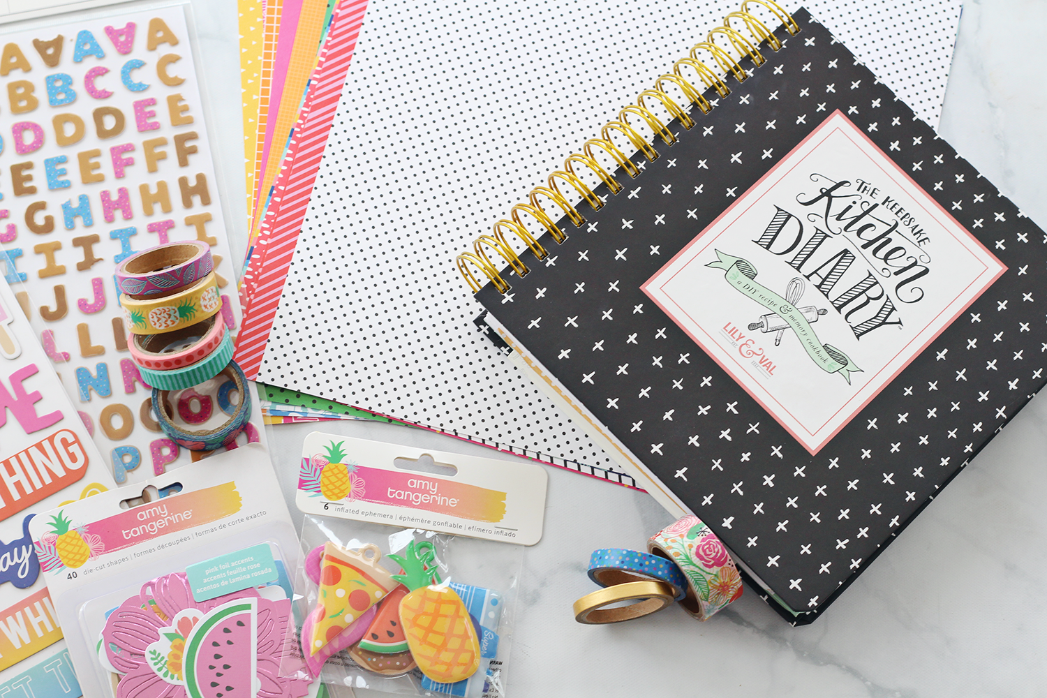 Crafting the Keepsake Kitchen Diary with Amy Tangerine Scrapbook Supplies