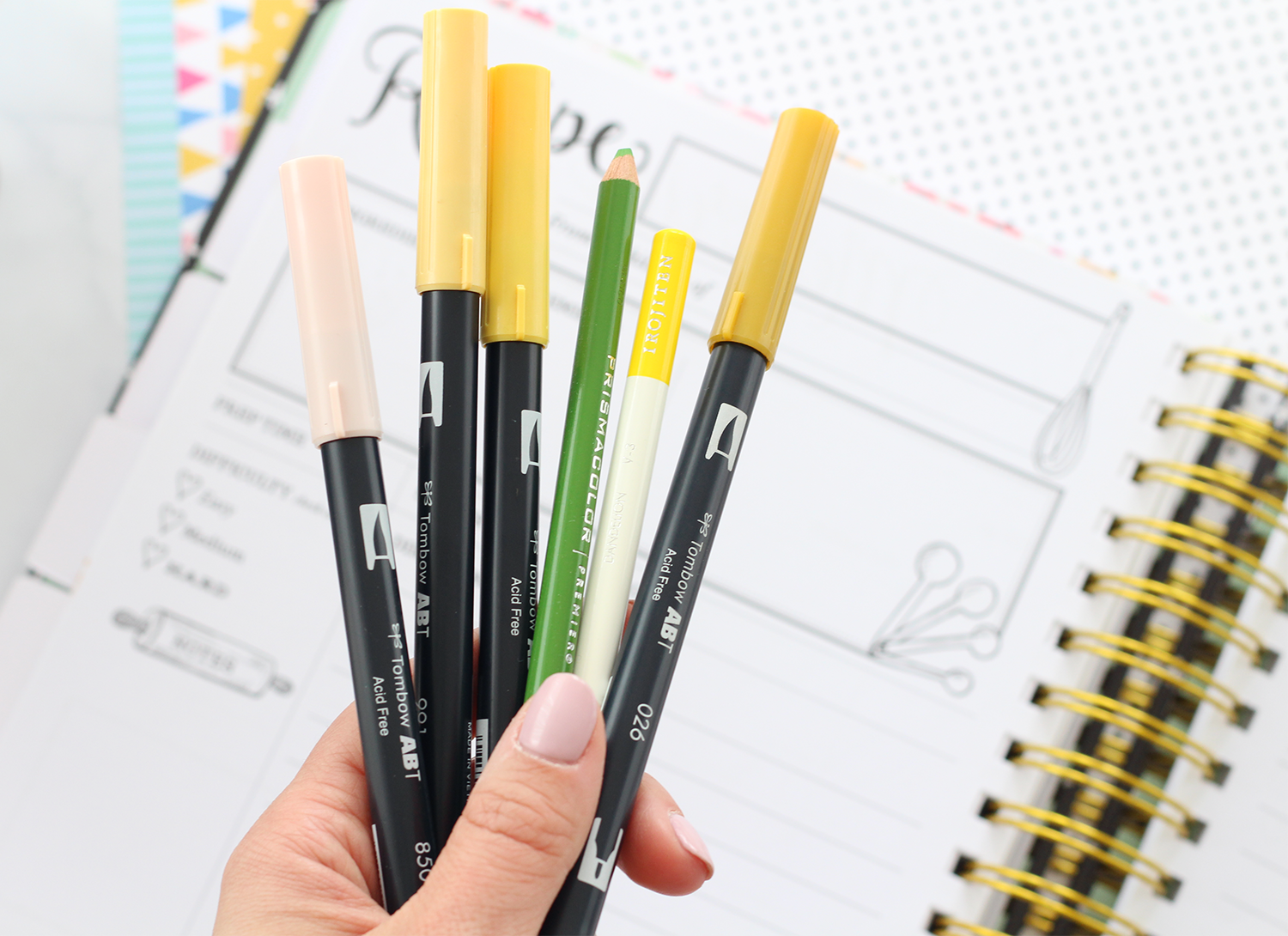 Tombow's Dual Brush Pens are perfect for coloring! Grab this coloring page  from Amy Tangerine!