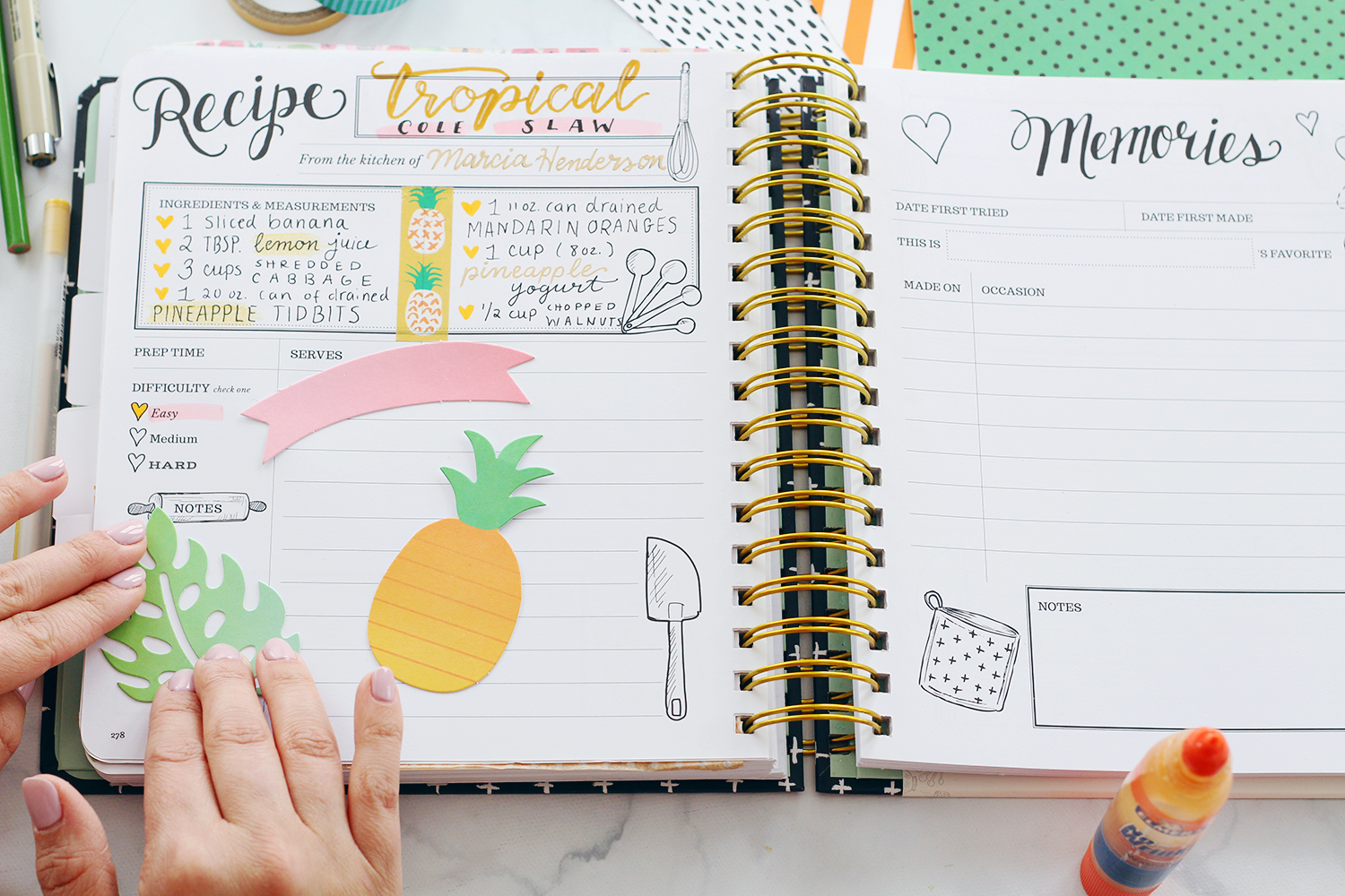 Crafting The Keepsake Kitchen Diary With Amy Tangerine Scrapbook Supplies