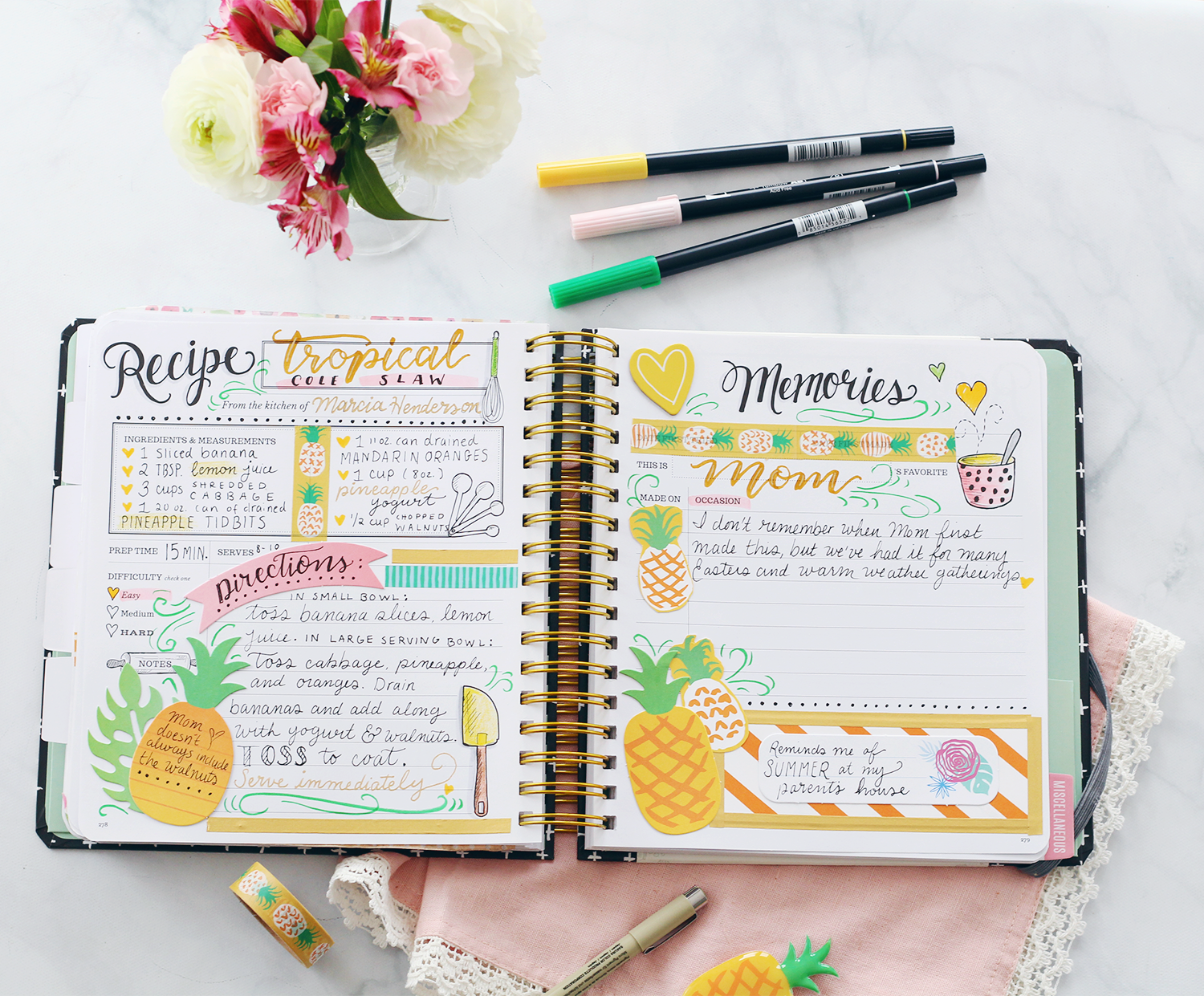 Crafting the Keepsake Kitchen Diary with Amy Tangerine Scrapbook Supplies