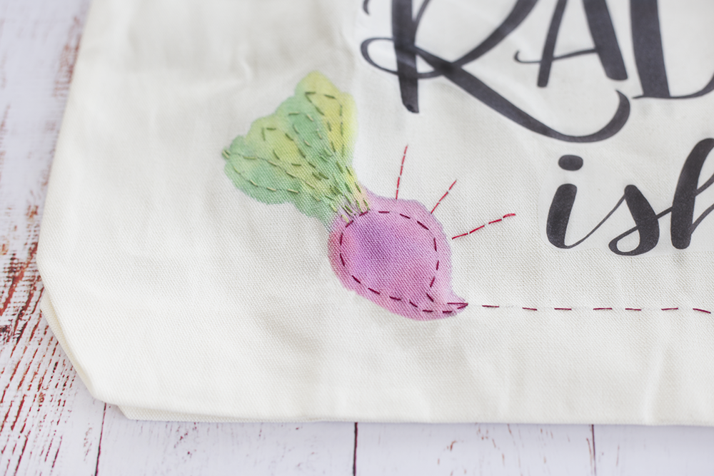 diy farmer's market tote | diy market tote | embroidered tote bag