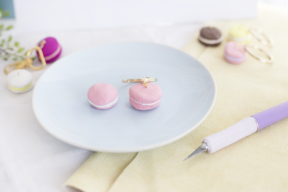 mini macaron keychain | mini macaron diy | macaron keychain