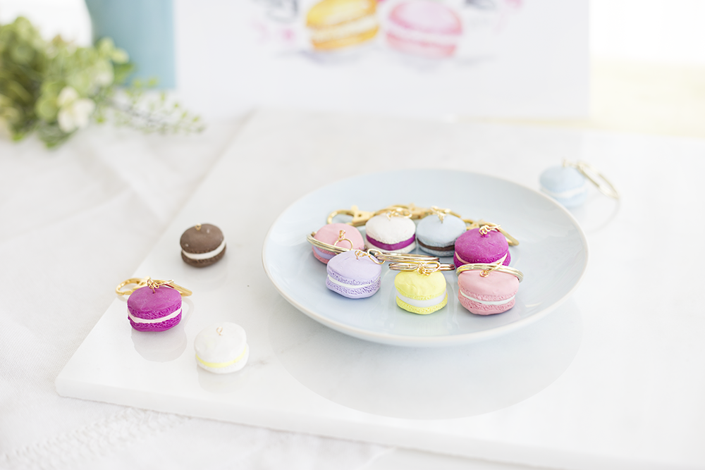 mini macaron keychain | mini macaron diy | macaron keychain