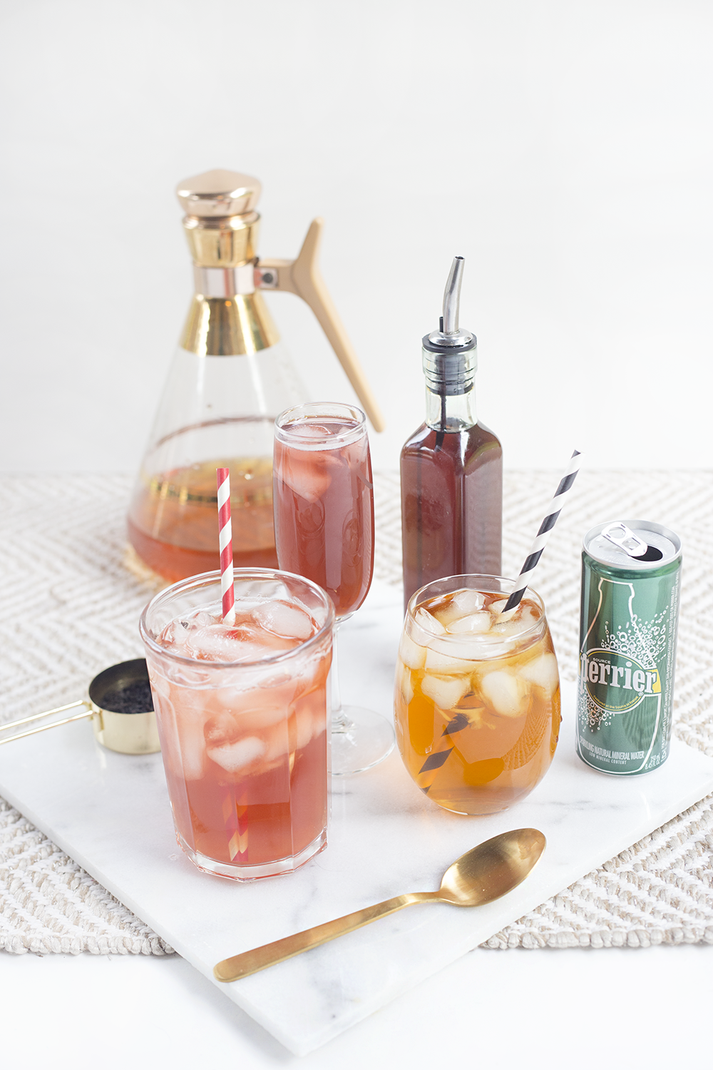 sparkling iced tea | fruity teas | iced tea ideas