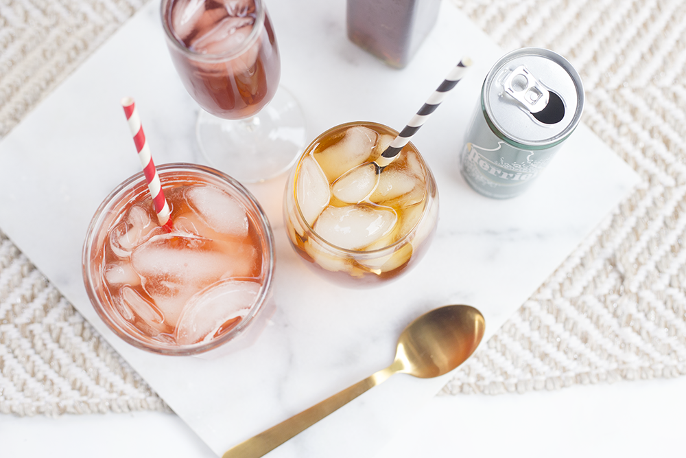 sparkling iced tea | fruity teas | iced tea ideas